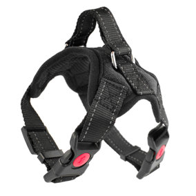 KCT Extra Small Black Padded Dog Harness