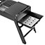 KCT Folding BBQ With Shelves Portable Picnic Grill Charcoal For Camping Travel Outdoor