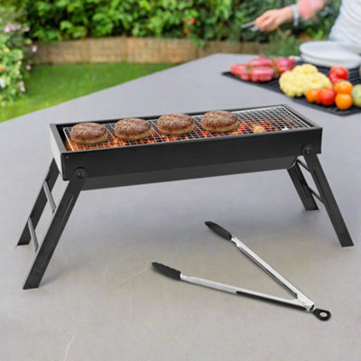 KCT Folding BBQ With Tool Set Portable Picnic Grill Barbecue Camping Travel Charcoal Stove