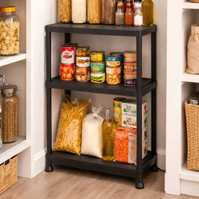 KCT Garage Shelving 3 Tier Plastic Storage Unit