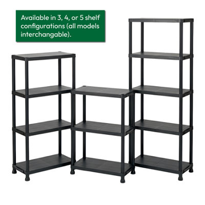 KCT Garage Shelving 3 Tier Plastic Storage Unit
