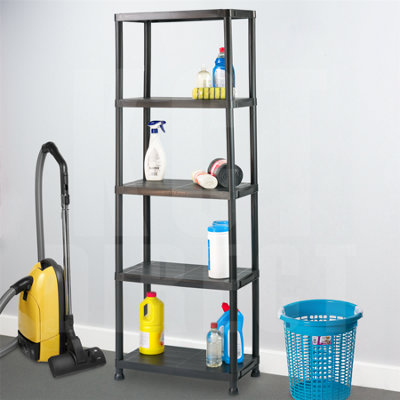 KCT Garage Shelving 5 Tier Plastic Storage Unit 2 Pack