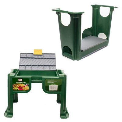 KCT Garden Kneeler & Stool With Tool Storage Compartment