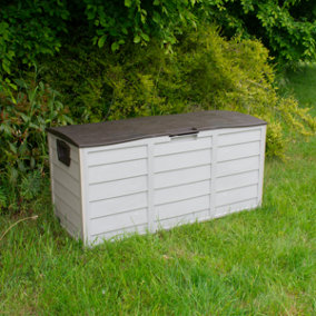KCT Garden Outdoor Storage Box Plastic - Brown