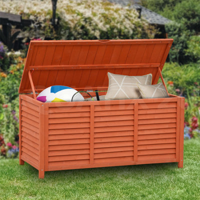KCT Garden Outdoor Storage Box Wooden Tool Organiser