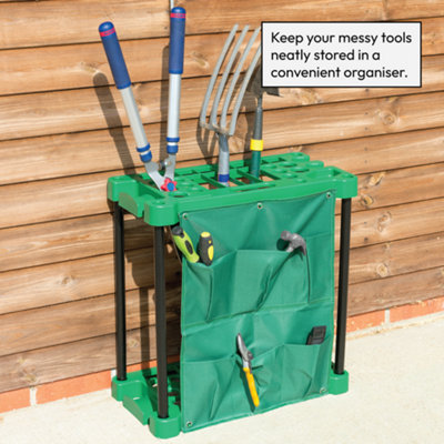 KCT Garden Tool Storage Rack Organiser Holder Tidy For Shed Garage ...