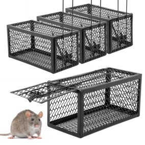 KCT Humane Mouse Trap Rat No Kill Bait Rodent Catcher - 4 Pack