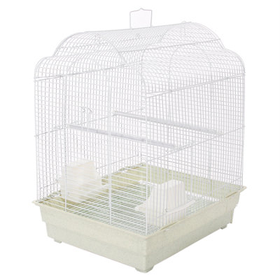 KCT Indoor Bird Cage Rosario Plus Exotic Travel Small - White