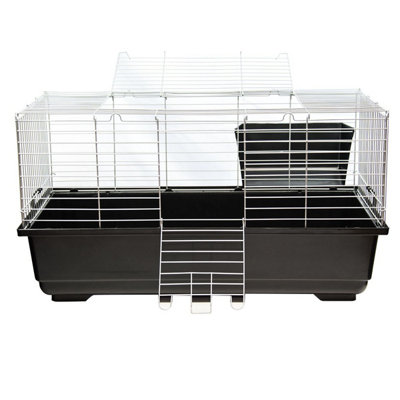 KCT Indoor Cage Rabbit Small 80cm Single Level Dark Grey Bunny Run ...