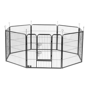 KCT Large Pet Puppy Dog Play Pen Heavy Duty Metal Enclosure