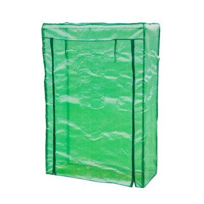 KCT Mini Greenhouse 100 x 150 x 50cm PVC Cover Garden Green Grow House With Roll Up Door Small Plant Tomato Frame