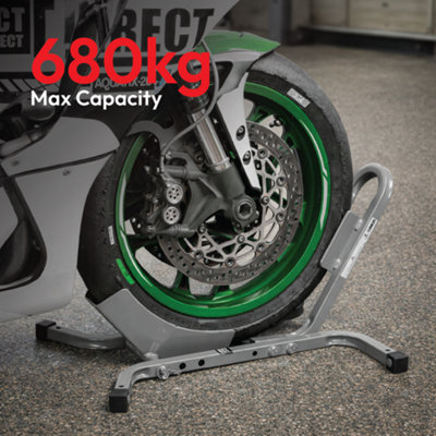 KCT Motorcycle Wheel Chock Stand Bike Front Wheel Paddock Motorbike ...