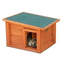 KCT Oslo Wooden Hedgehog House Outdoor Sanctuary Hibernation Hogitat Shelter