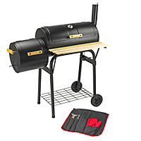 KCT Outdoor BBQ Smoker Barrel Style With Tool Set