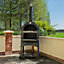 KCT Outdoor Pizza Oven BBQ Smoker With Protective Cover