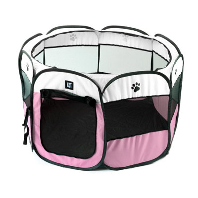 Pink puppy playpen hotsell