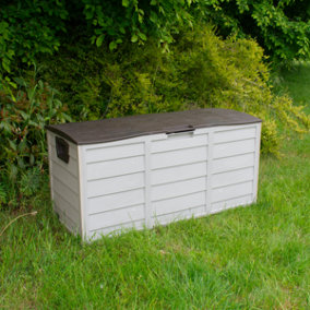 KCT Plastic Garden Storage Box - Brown