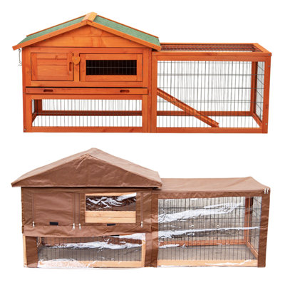 KCT Rabbit Hutch Cage Verona 5Ft Pet With Run + Cover