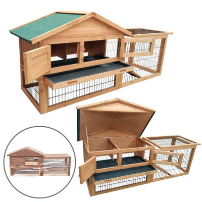 KCT Rabbit Hutch Cage Verona 5Ft Pet With Run + Cover