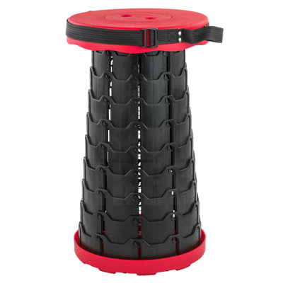 Telescopic Stool 20.4" - Portable Collapsible Seat For Camping & Fishing, Holds 770 Lbs