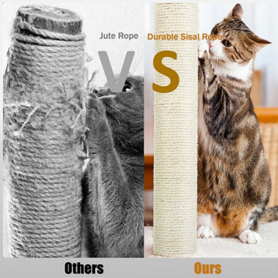 KCT REPLACEMENT NATURAL SISAL POST CAT KITTEN SCRATCH TREE SCRATCHING ...