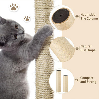 KCT REPLACEMENT NATURAL SISAL POST CAT KITTEN SCRATCH TREE SCRATCHING ...