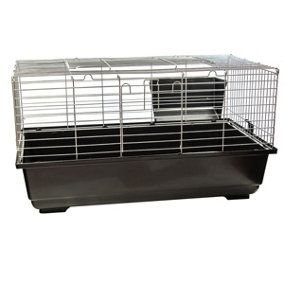 KCT Small Indoor Pet Cage 80cm Single Level Dark Grey Bunny Run Animal Rabbit House