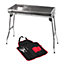 KCT Stainless Steel Portable BBQ And Tool Kit - Folding Large Barbecue Grill For Outdoor Camping