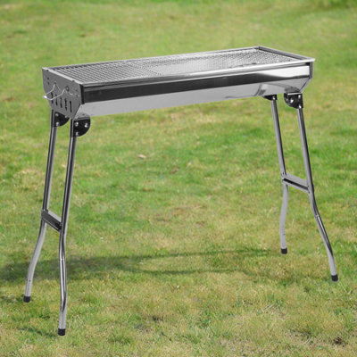 KCT Stainless Steel Portable BBQ Folding Large Barbecue Grill For Outdoor Camping