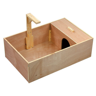 KCT Tortoise Table Small Wooden Reptile Vivarium Cage Hide with
