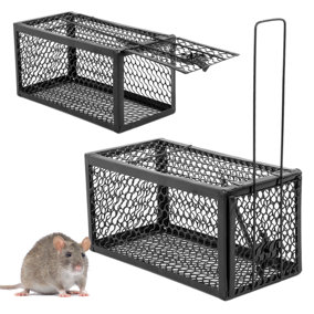 KCT Twin Pack  Humane Rat Trap No Kill Bait Rodent Catcher