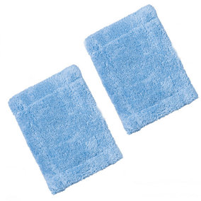 KCT Twin Pack Replacement Microfibre Soft Cloth Removable Pad for  Telescopic Handheld Cleaner