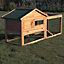 KCT Two Tier Wooden Rabbit Hutch with Run