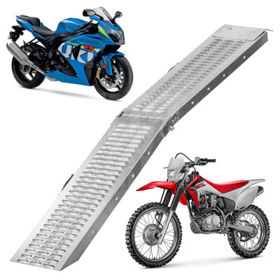 KCT Vehicle Loading Motorbike Ramp Heavy Duty 200kg Capacity Folding Motorcycle Bike Access Van Ramp
