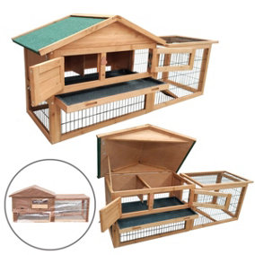 KCT Verona - 5Ft Pet Hutch With Run + Cover