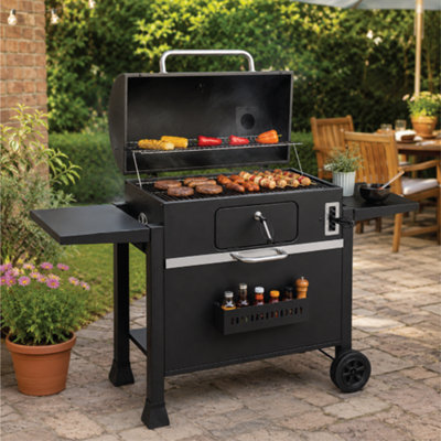 KCT XXL BBQ Outdoor Garden Charcoal Barbecue Extra Large Deluxe