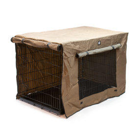 KCT XXL Metal Dog Puppy Crate with Plastic Tray and Fabric Cover