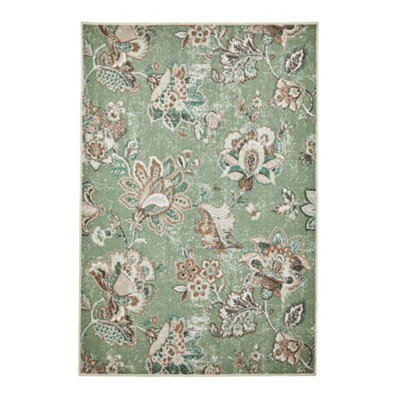 Keats Ombre Print Non-Slip Reverse Washable Rug