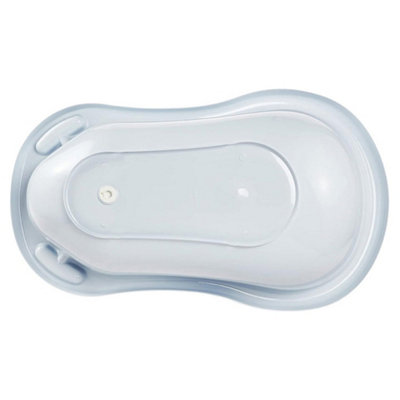 Keeeper Blue Baby Bath Tub 84cm with Plug & Hanging Organizer Box 4L
