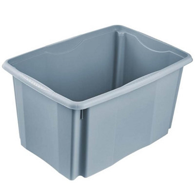 Keeeper Blue Turn Around Stacking Box 45 Litre With Lid - Set Of 2