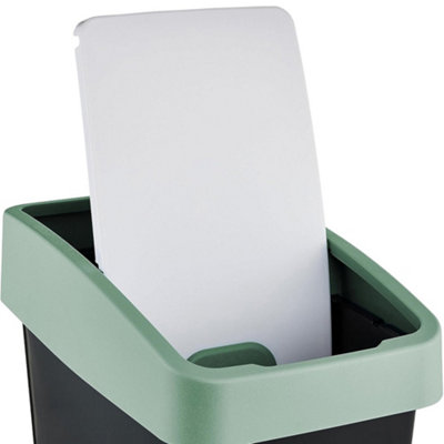 Keeeper Premium Waste Bin with Flip Lid 25 Litre - Black - 4