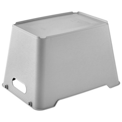 Keeeper Set of 2 Storage Box 20L Textured Surface - Grey