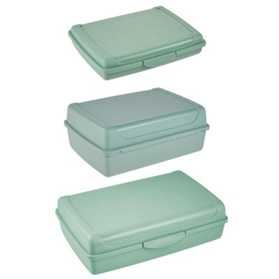 Keeeper Set of 3 Clip Lock Fresh Food Container - Green