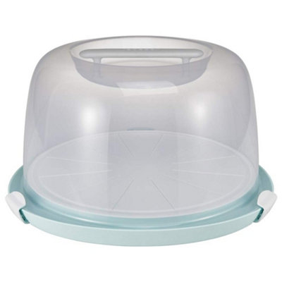 Keeeper Tall Cake Container & Lid with Cutting Grooves and Serving Plate