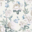 Keeka Floral Blue Cream Wallpaper