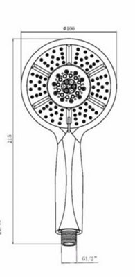 Adjustable Shower Riser Rail Kit With 8" Rainfall Shower Head,Shower Set With Handheld Shower And Shelf,Black Shower Set Suitable For Bathroom - View #6