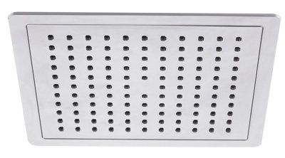 KeenFix Square Slimline Chrome 200mm Shower Head Price Comparisons | Compare The Build