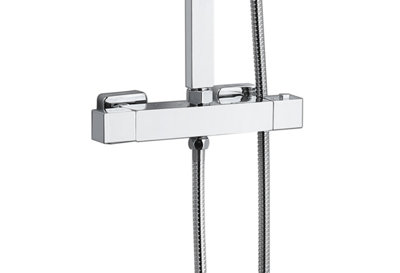 Keenware KBS-013 Raglan Square Thermostatic Shower System : Chrome