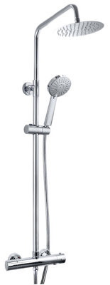 Keenware KBS-173 Raglan Chrome Overhead Shower System: Round