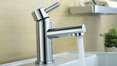 Keenware KBT-536 Perivale Contemporary Basin Mixer Tap: Chrome